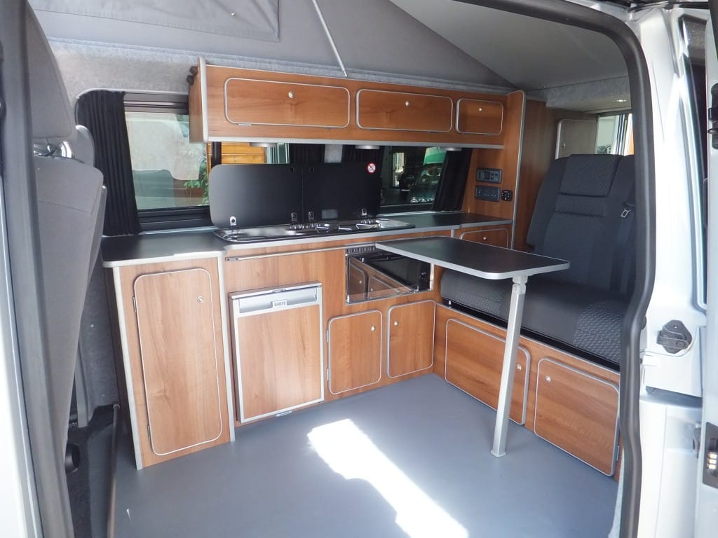 inside campervan